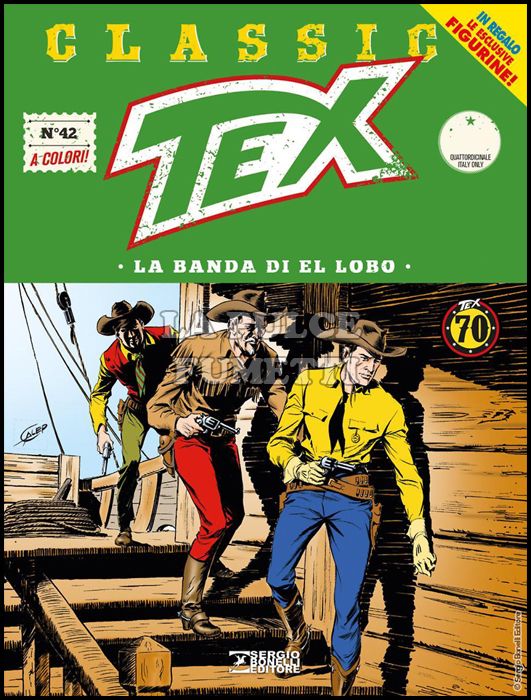 TEX CLASSIC #    42: LA BANDA DI EL LOBO + FIGURINE 8 ( DI 22 )